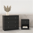 Tvilum Portland Black 2-Piece Bedroom Set - Nightstand And Chest