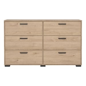 Tvilum  Sofia Jackson Hickory 6 Drawer Double Dresser