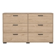 Tvilum  Sofia Jackson Hickory 6 Drawer Double Dresser
