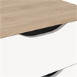 Tvilum Ikast Jackson Hickory/White 2 Drawer Nightstand