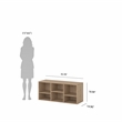 Tvilum Hyper Jackson Hickory 6 Cubby Bench