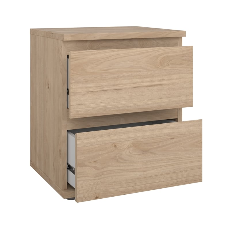 Tvilum Jackson Hickory 2 Drawer Nightstand