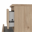 Tvilum Jackson Hickory 2 Drawer Nightstand