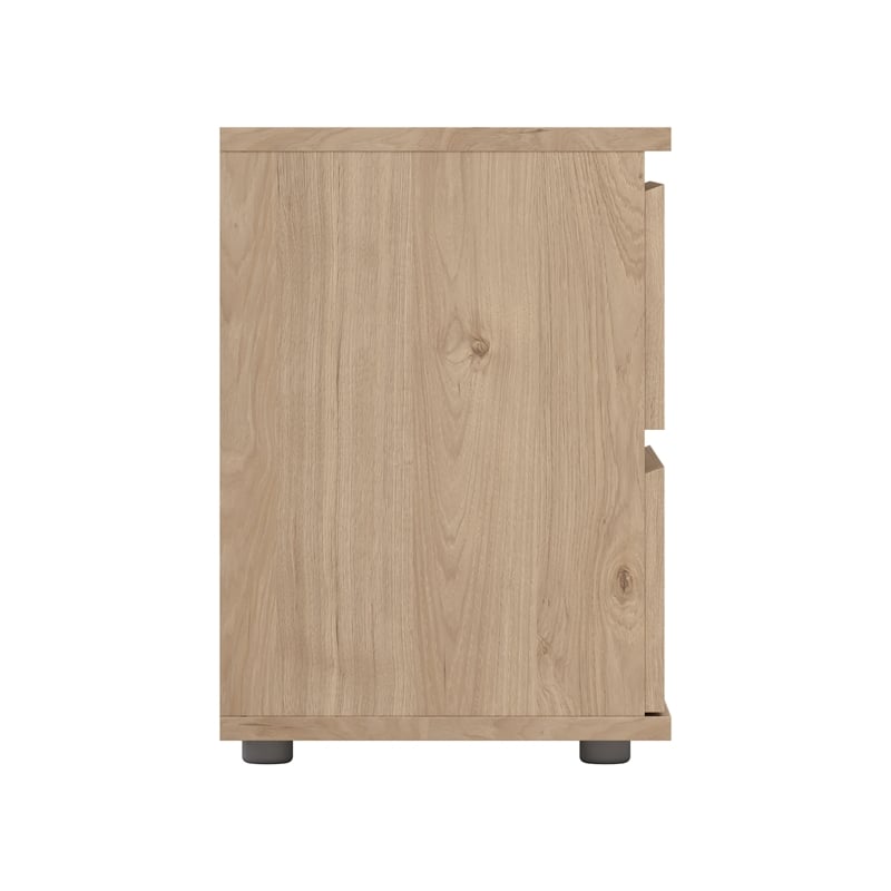 Tvilum Jackson Hickory 2 Drawer Nightstand