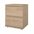 Tvilum Jackson Hickory 2 Drawer Nightstand