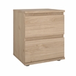 Tvilum Jackson Hickory 2 Drawer Nightstand