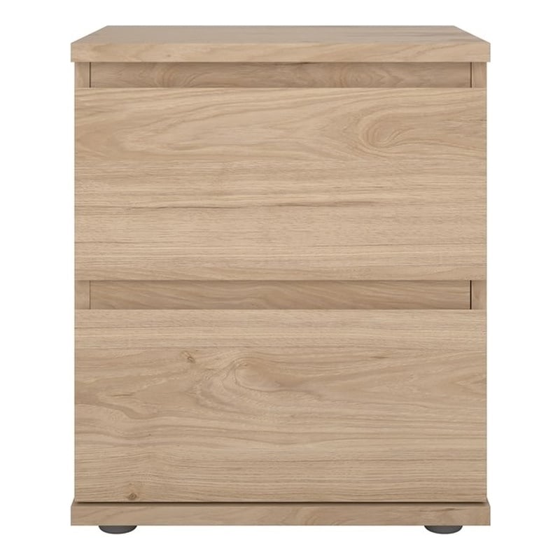 Tvilum Jackson Hickory 2 Drawer Nightstand