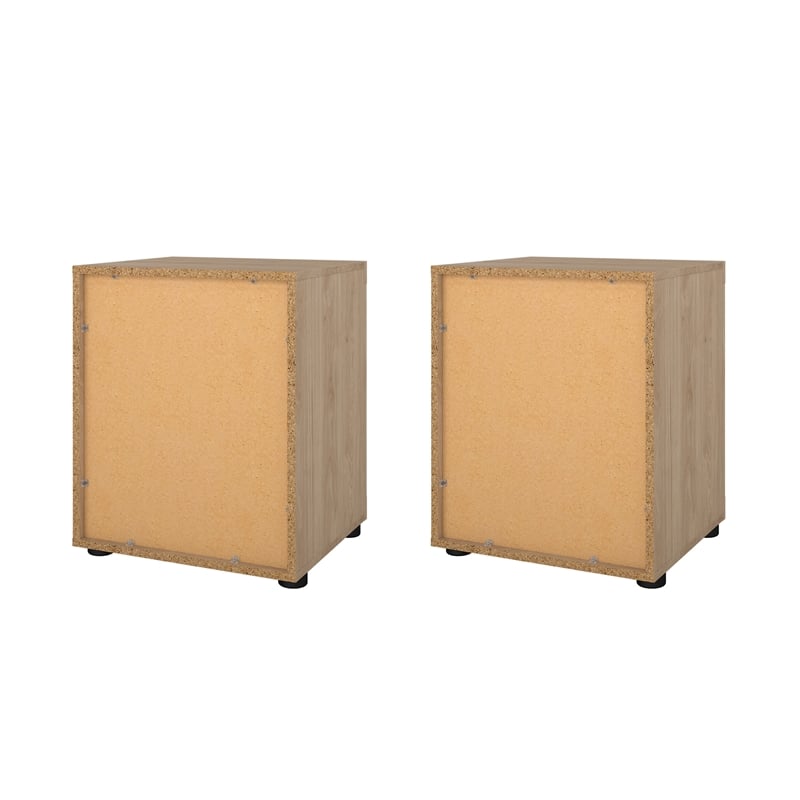 Tvilum Mira  Jackson Hickory 2 Drawer Nightstand - Set of 2