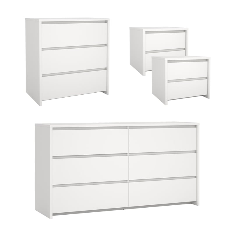 Tvilum Next  White   4-Piece Bedroom Set