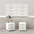 Tvilum Austin Pepe White 3 Piece Bedroom Set