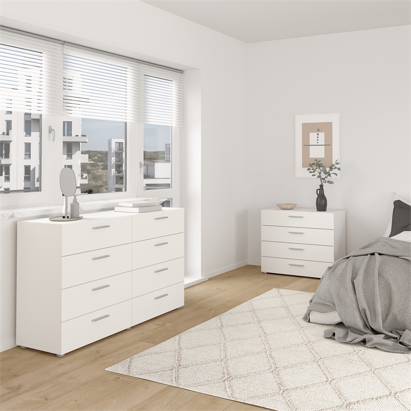 Tvilum Austin Pepe White 2-Piece Bedroom Set