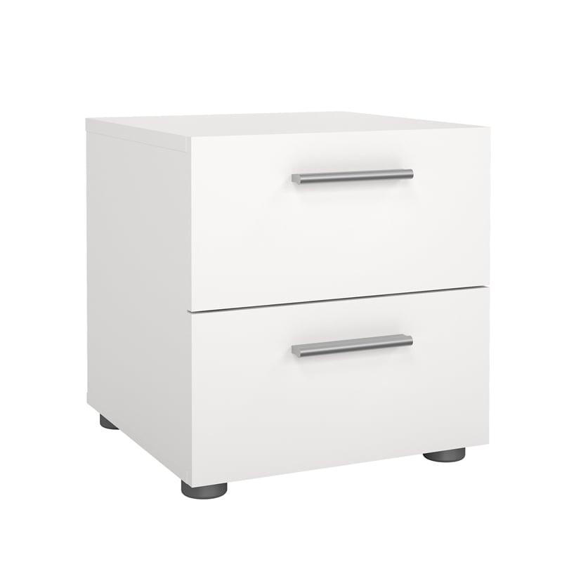 Tvilum Austin White  3-Piece Bedroom Set -Chest And Nightstand Set Of 2