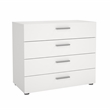 Tvilum Austin White  3-Piece Bedroom Set -Chest And Nightstand Set Of 2
