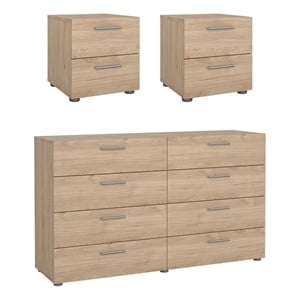 Tvilum Austin Jackson Hickory 3-Piece Bedroom Set