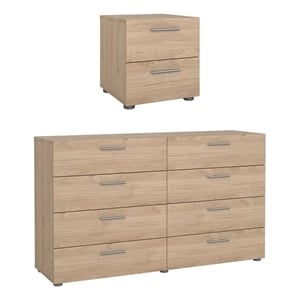 Tvilum Austin Jackson Hickory 2-Piece Bedroom Set