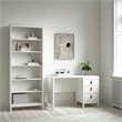 Tvilum Madrid 2-Piece Home Office Set with Desk and Bookcase in White