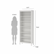 Tvilum Madrid 2-Piece Home Office Set with Desk and Bookcase in White