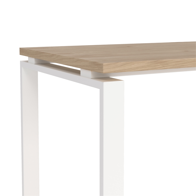 Tvilum Sign 3-Piece Engineered Wood Home Office Set in Oak and White