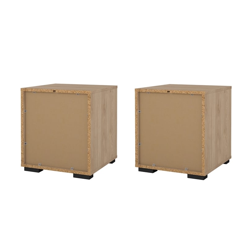 Tvilum Sofia 2 Drawer Engineered Wood Nightstand in Oak