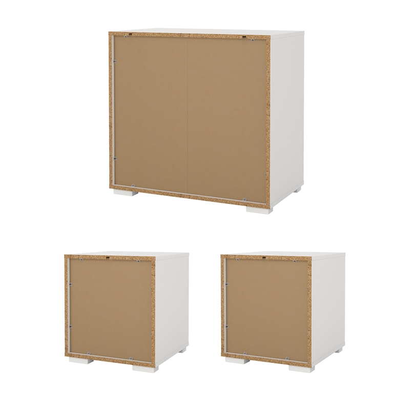 Tvilum Sofia  3-Piece Engineered Wood Bedroom Set in White