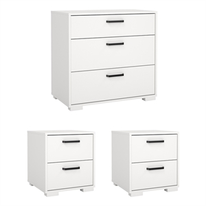 Tvilum Sofia  3-Piece Engineered Wood Bedroom Set in White