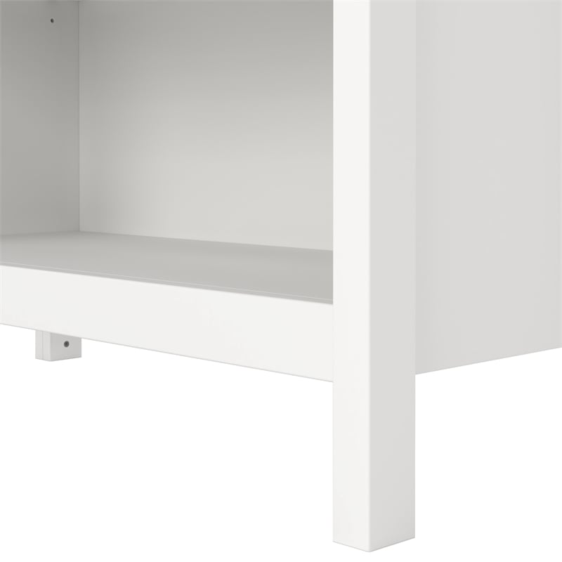 Tvilum Madrid 2-Piece Engineered Wood White Bookcase Set