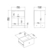 Tvilum Portland 1 Drawer Nightstand in Black
