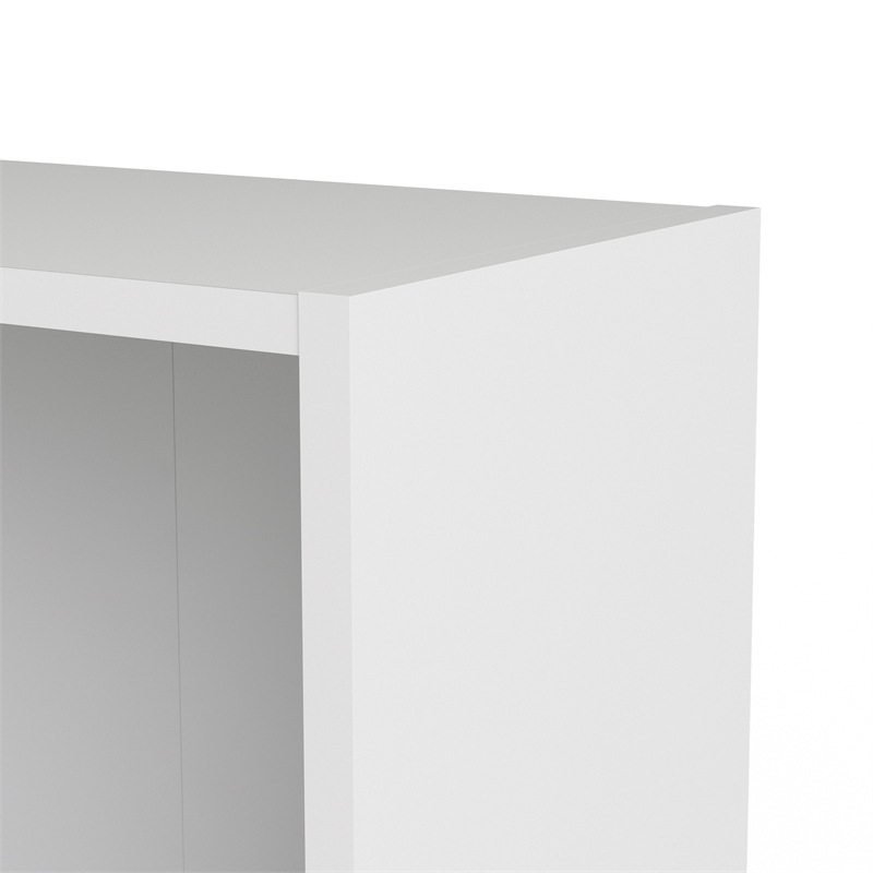 Tvilum Element Tall Wide 5 Shelf Bookcase in White