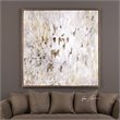 Uttermost Golden Raindrops Firwood and PU Abstract Art in Multi-Color