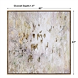 Uttermost Golden Raindrops Firwood and PU Abstract Art in Multi-Color