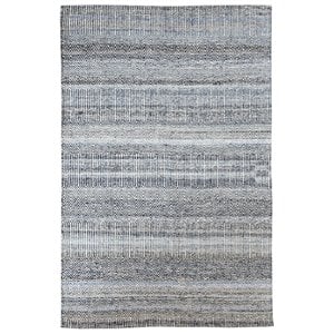 Uttermost Bolivia 60x96&quot Contemporary Hand-woven Wool Rug in Denim Blue