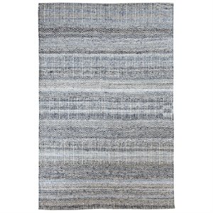 Uttermost Bolivia 108x144&quot Contemporary Hand-woven Wool Rug in Denim Blue