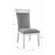 Uttermost Encore Wood Rattan and Fabric Accent Chair in Dark Gray