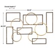 Uttermost Elias Contemporary Iron Wall Art in Bronze and Gold
