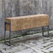 Uttermost Nevis Contemporary Wood and Metal Console Table in Oatmeal and Gray