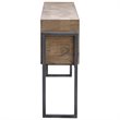 Uttermost Nevis Contemporary Wood and Metal Console Table in Oatmeal and Gray