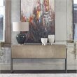 Uttermost Nevis Contemporary Wood and Metal Console Table in Oatmeal and Gray