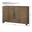 Uttermost Layton Wood and Metal Geometric Accent Console Table in Natural