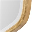 Uttermost Duronia MDF Wood and Metal Decorative Mirror in Antiqued Gold
