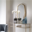 Uttermost Duronia MDF Wood and Metal Decorative Mirror in Antiqued Gold