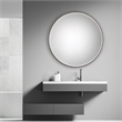 Uttermost Stefania MDF Wood and Iron Decorative Mirror in Antique Silver