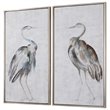 Uttermost Summer Birds Wood Acrylic Framed Art in Multi-Color (Set of 2)