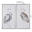 Uttermost Summer Birds Wood Acrylic Framed Art in Multi-Color (Set of 2)