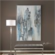 Uttermost Celebrate Contemporary Wood Canvas Acrylic Art in Multi-Color