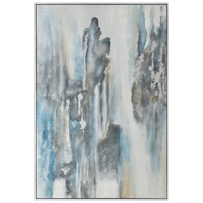 Uttermost Celebrate Contemporary Wood Canvas Acrylic Art in Multi-Color