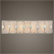 Uttermost Rene 4-Light Iron and Glass Bath Vanity Light in Silver/White