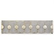 Uttermost Rene 4-Light Iron and Glass Bath Vanity Light in Silver/White