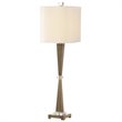 Uttermost Niccolai Steel Crystal Fabric Table Lamp in Antiqued Nickel and White