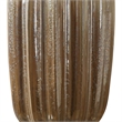 Uttermost Gistova Steel Ceramic and Crystal Table Lamp in Ivory and Rust Brown