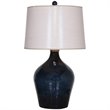 Uttermost Lamone Coastal Aluminum Table Lamp in Blue and Brown